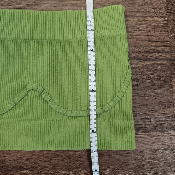 NWOT Free People Intimately Stretch Tube Top XS/S Green Minimal Beach Loungewear - Picture 5 of 6